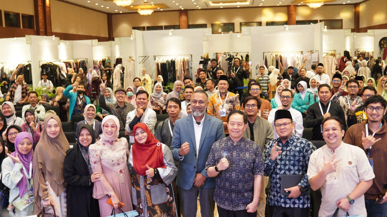 Speakers and guests together after the talk show at ISEF 2026