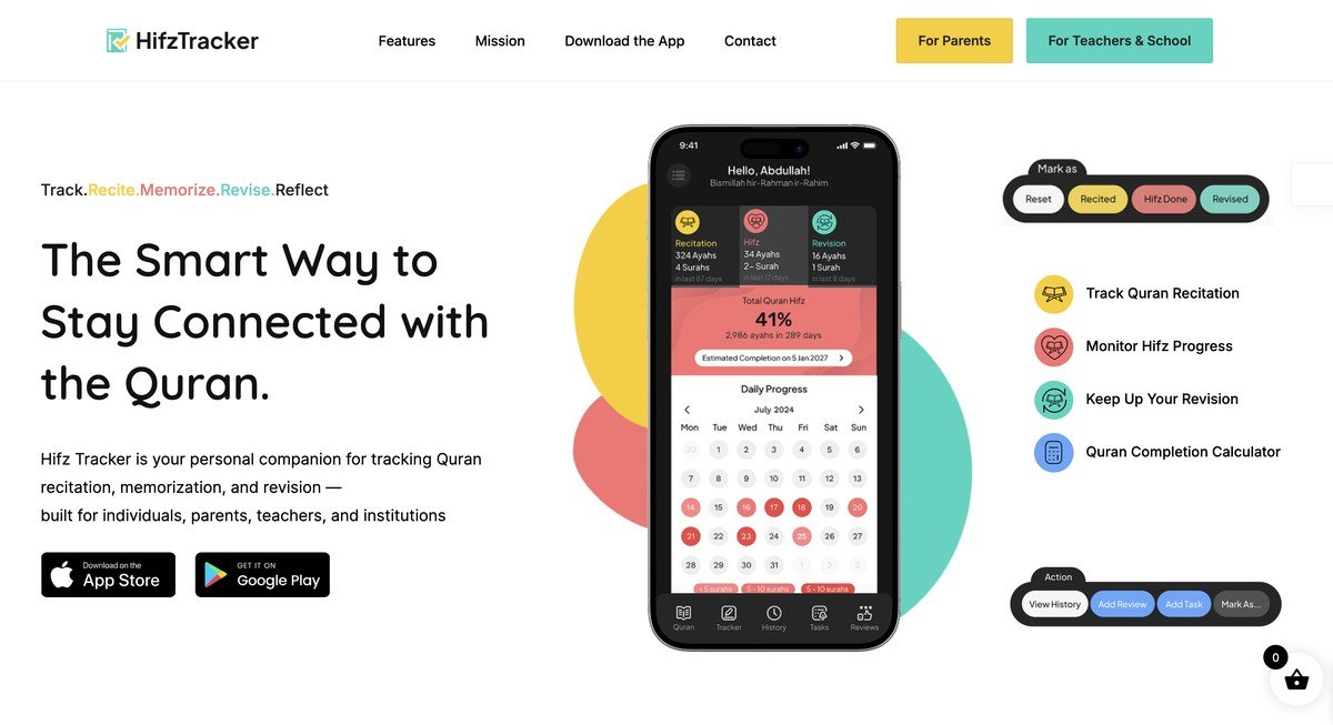 Hifz Tracker screen